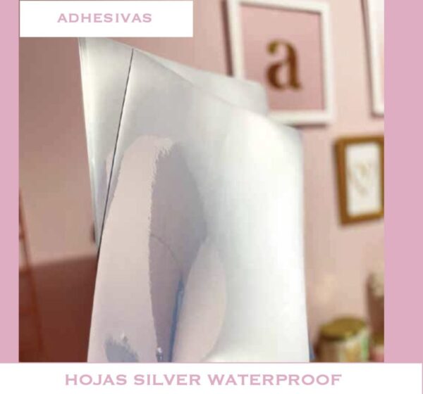 Hojas adhesivas silver