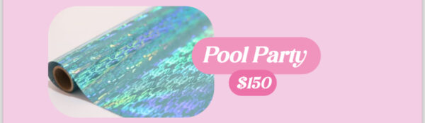 Foil tóner Pool party