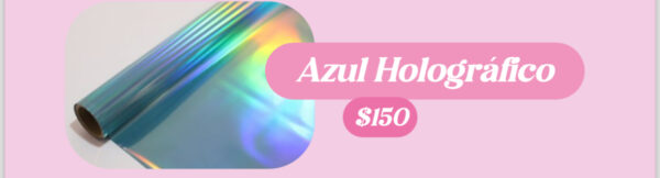 Foil tóner Azul holográfico