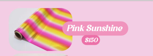 Foil tóner Pink sunshine