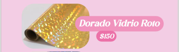Foil tóner Dorado vidrio roto